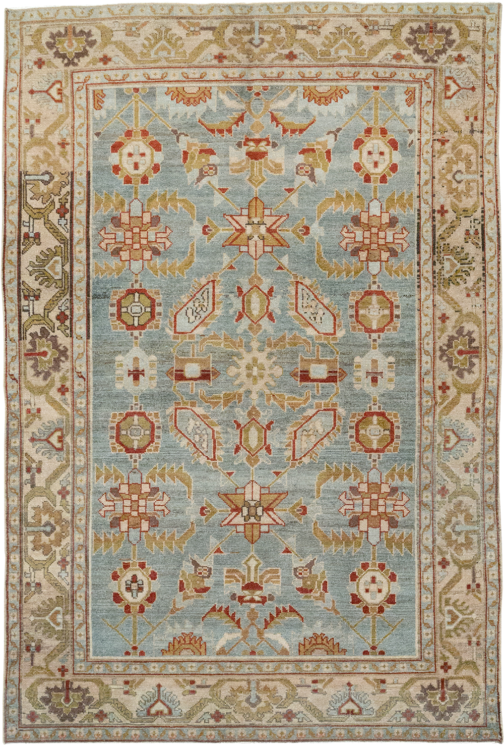 Vintage Persian Malayer Accent Rug, No.26569 - Gss