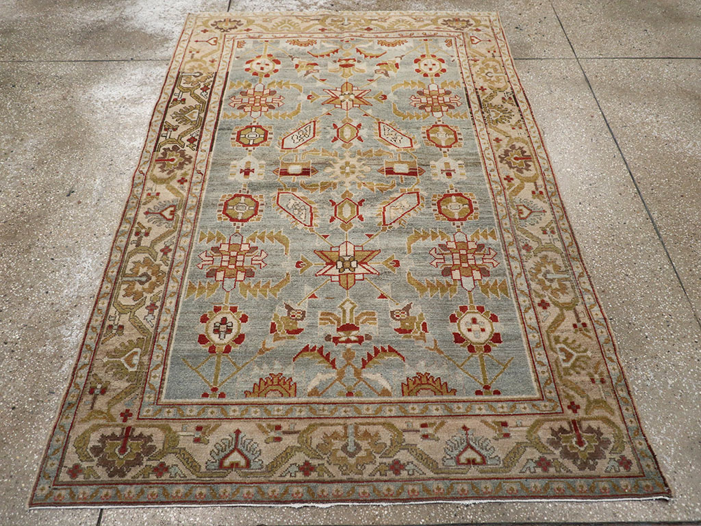 Vintage Persian Malayer Accent Rug, No.26569 - Gss