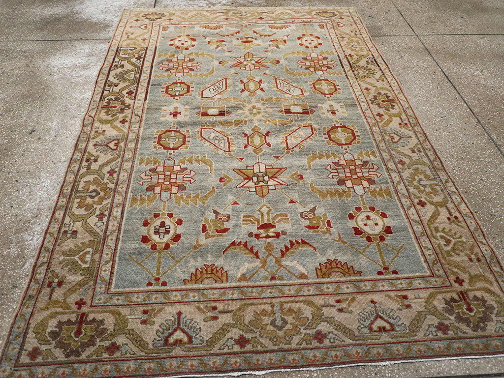 Vintage Persian Malayer Accent Rug, No.26569 - Gss