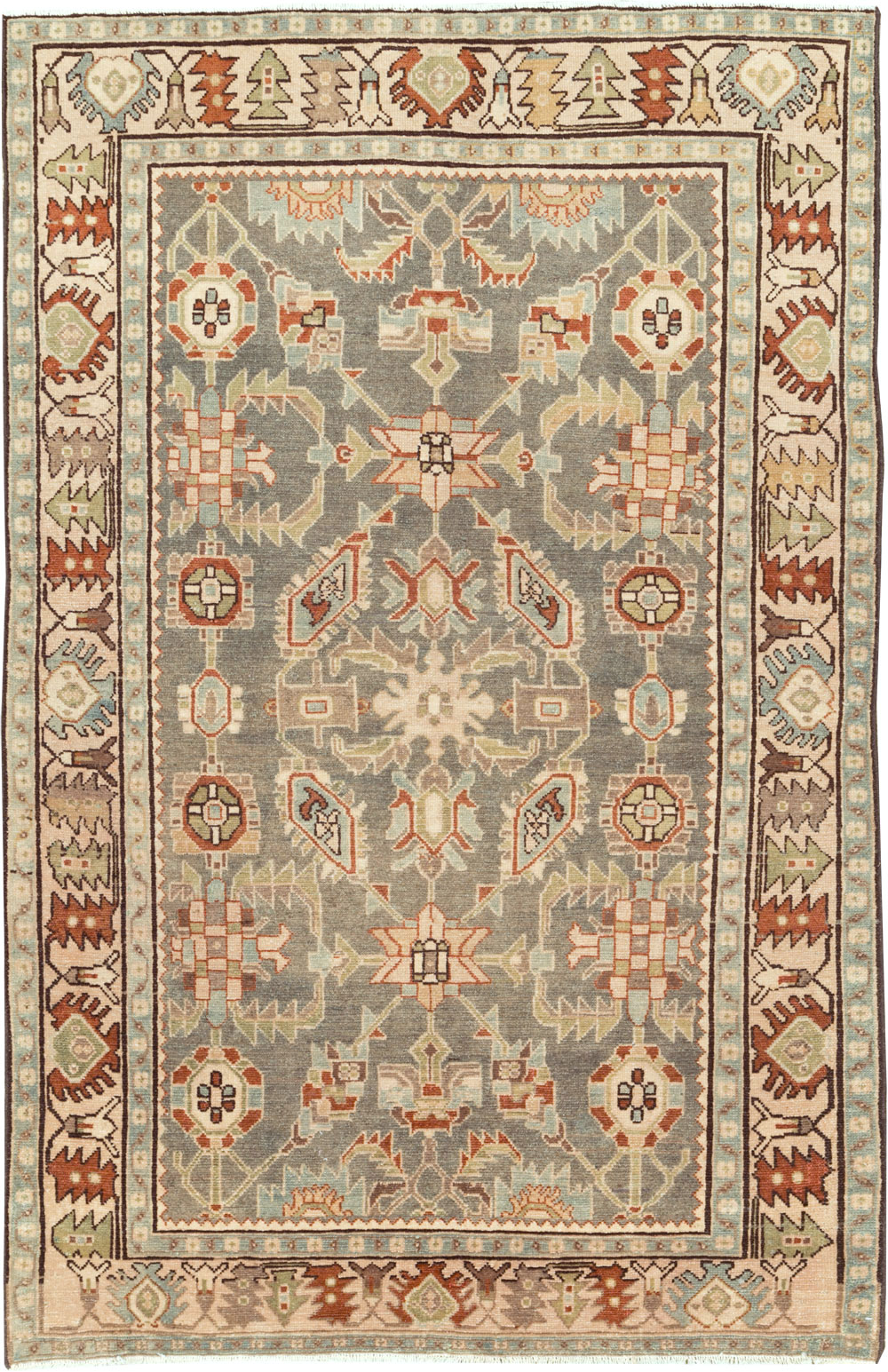 Vintage Persian Malayer Accent Rug, No.26570 - Gss