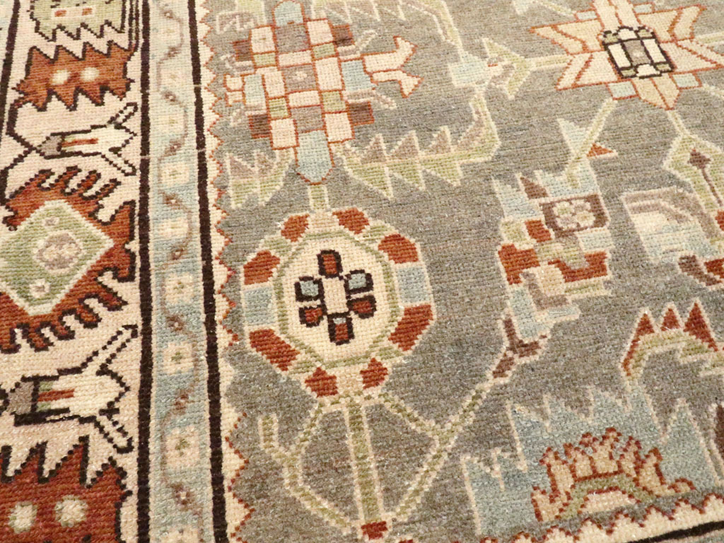 Vintage Persian Malayer Accent Rug, No.26570 - Gss