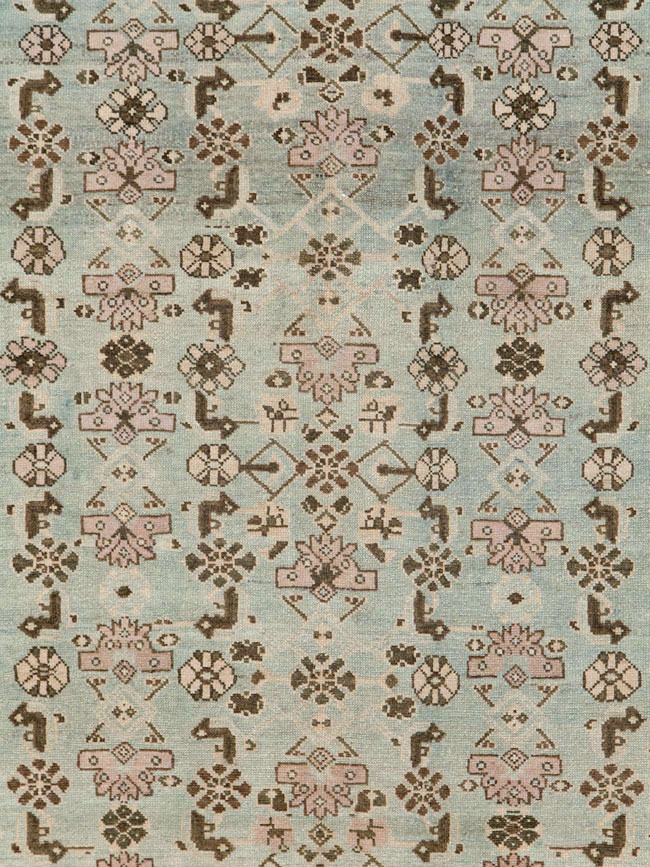 Vintage Persian Malayer Wide Gallery Runner, No.26573 - Gss