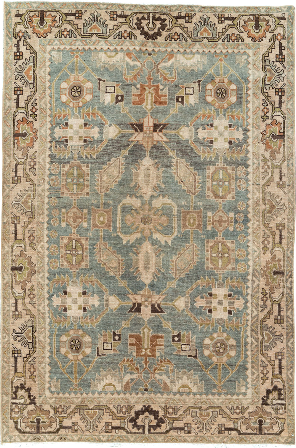 Vintage Persian Malayer Accent Rug, No.26578 - Gss