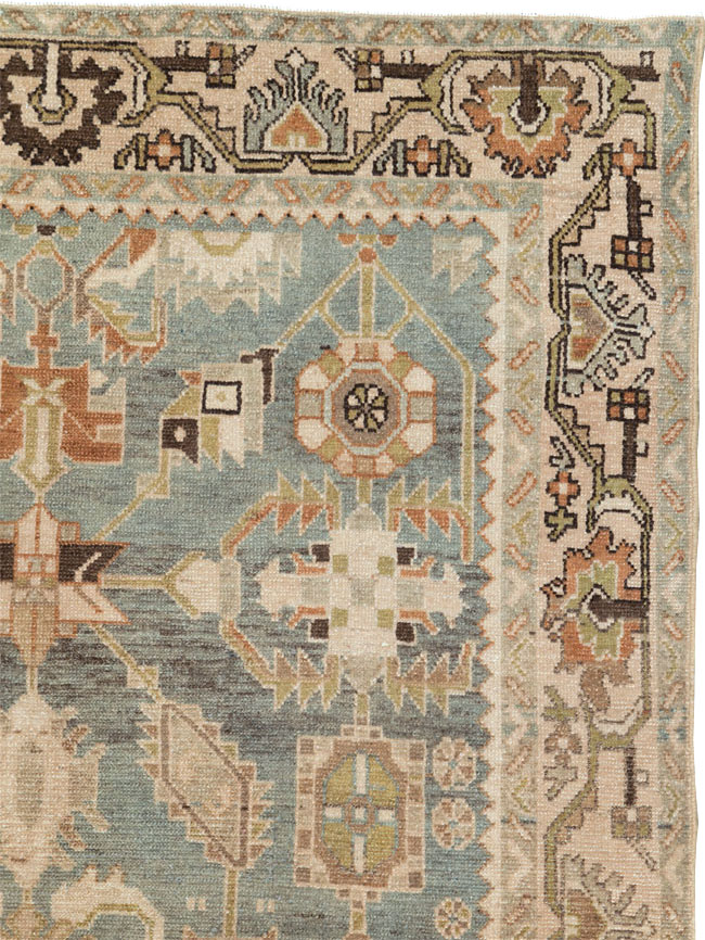 Vintage Persian Malayer Accent Rug, No.26578 - Gss