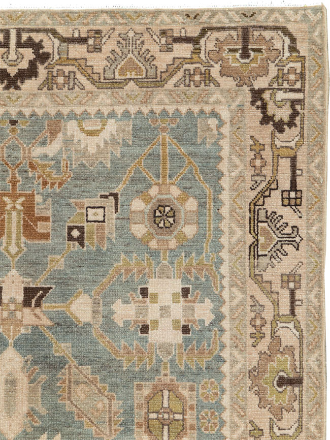 Vintage Persian Malayer Accent Rug, No.26578 - Gss