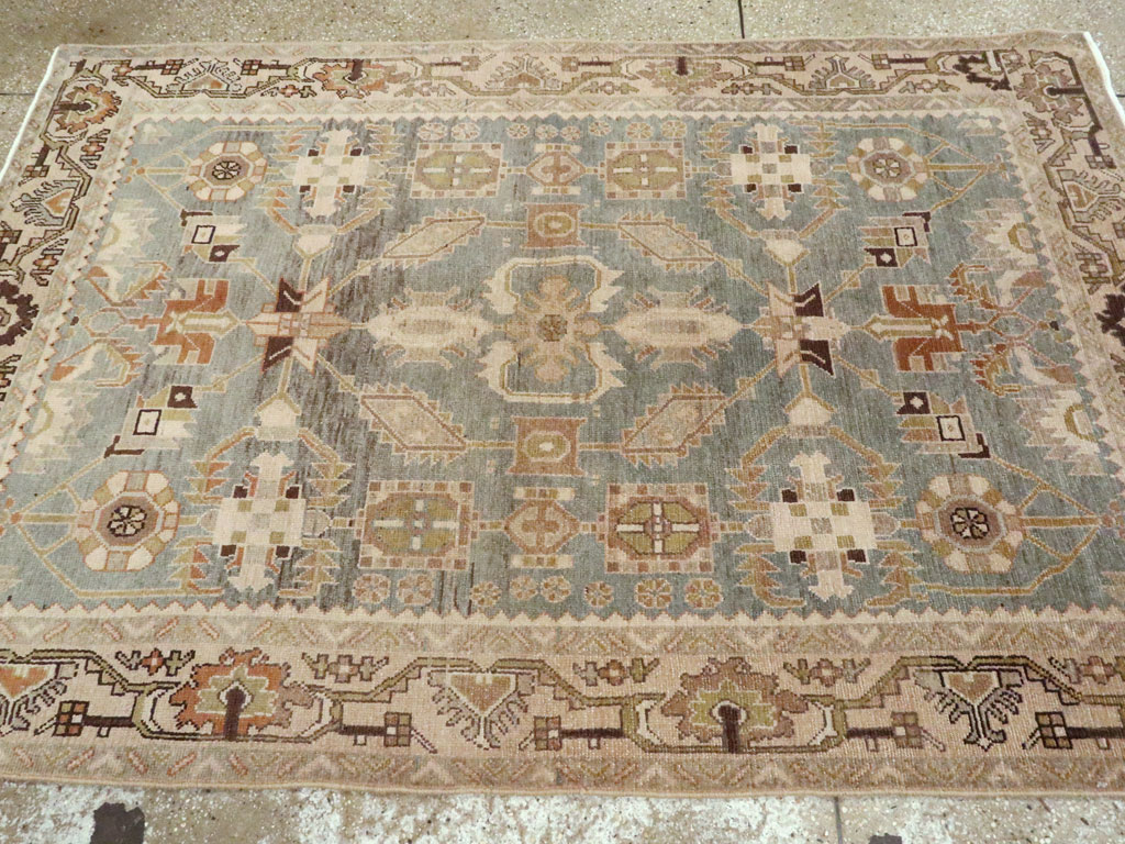 Vintage Persian Malayer Accent Rug, No.26578 - Gss