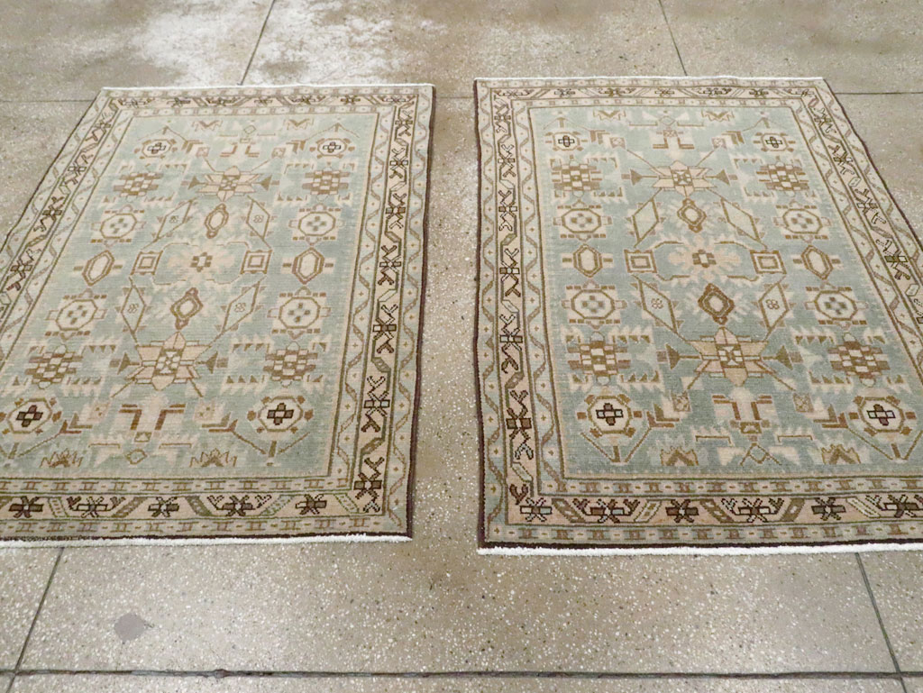 Vintage Persian Malayer Throw Rug (Pair: 1 of 2), No.26584 - Gss