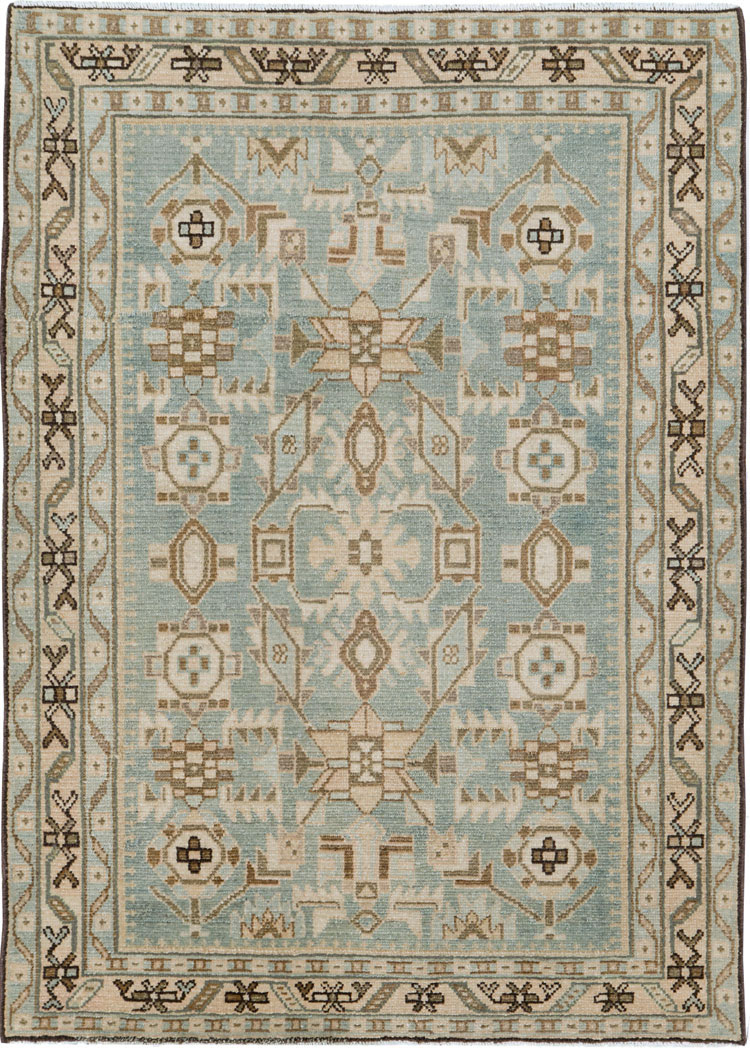 Vintage Persian Malayer Throw Rug (Pair: 2 of 2), No.26590 - Gss