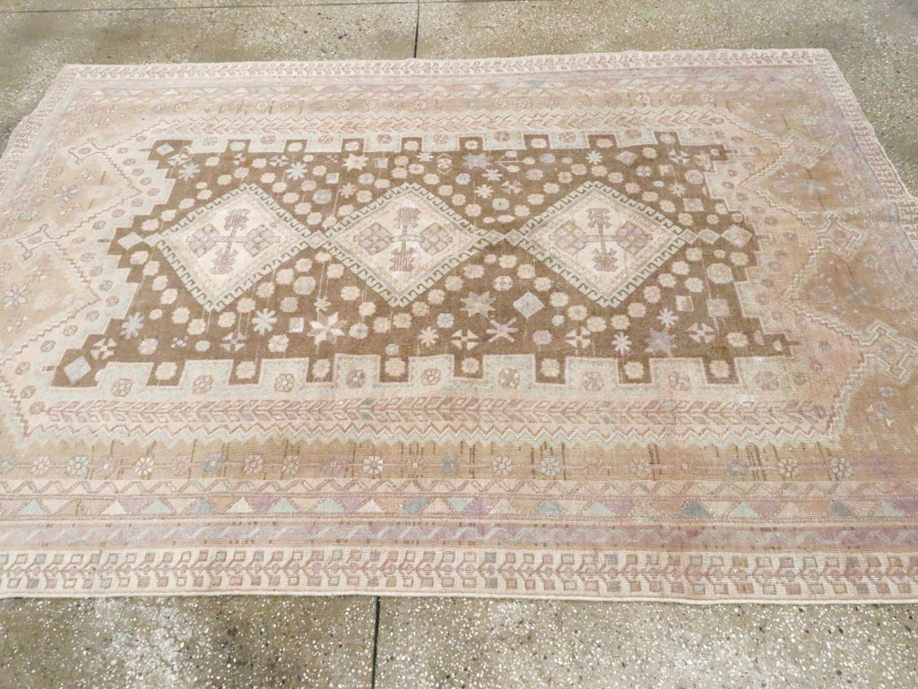 Vintage Persian Afshar Accent Rug, No.26599 - Gss