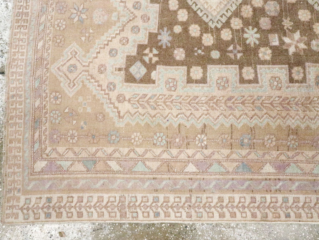 Vintage Persian Afshar Accent Rug, No.26599 - Gss