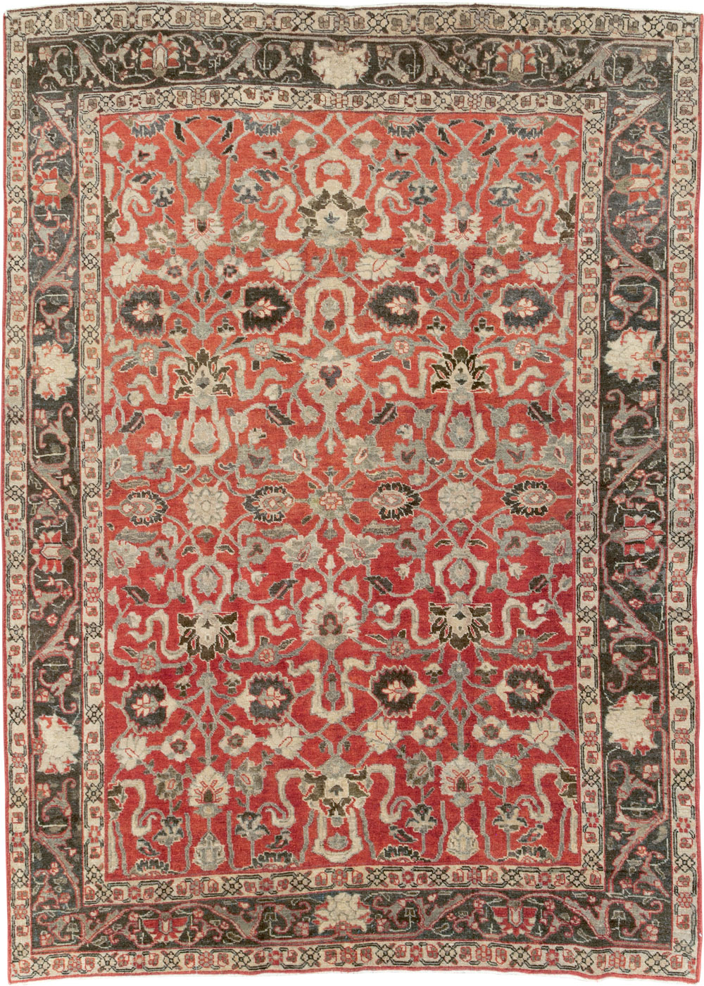 Antique Persian Tabriz Small Room Size Carpet, No.26602 - Gss
