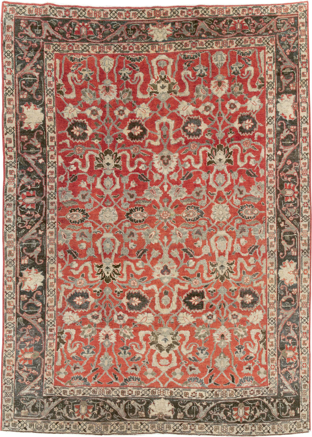 Antique Persian Tabriz Small Room Size Carpet, No.26602 - Gss