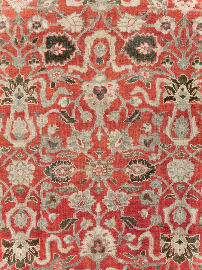 Antique Persian Tabriz Small Room Size Carpet, No.26602 - Gss