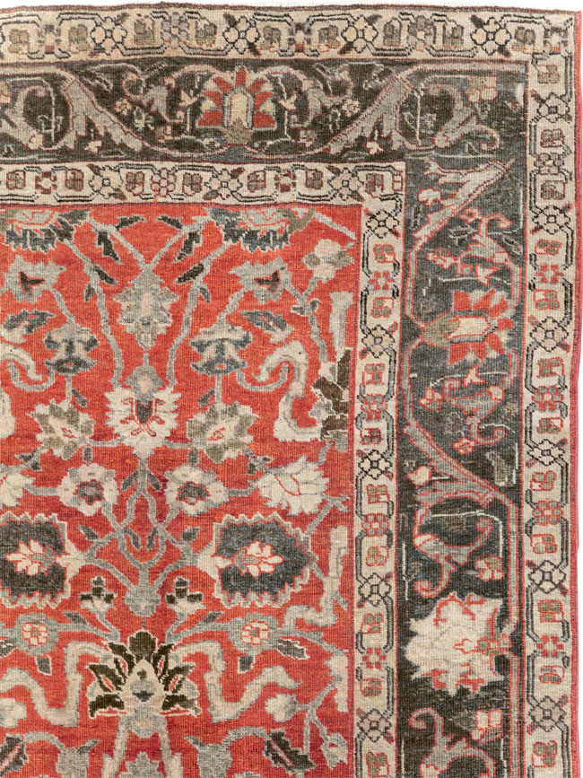 Antique Persian Tabriz Small Room Size Carpet, No.26602 - Gss