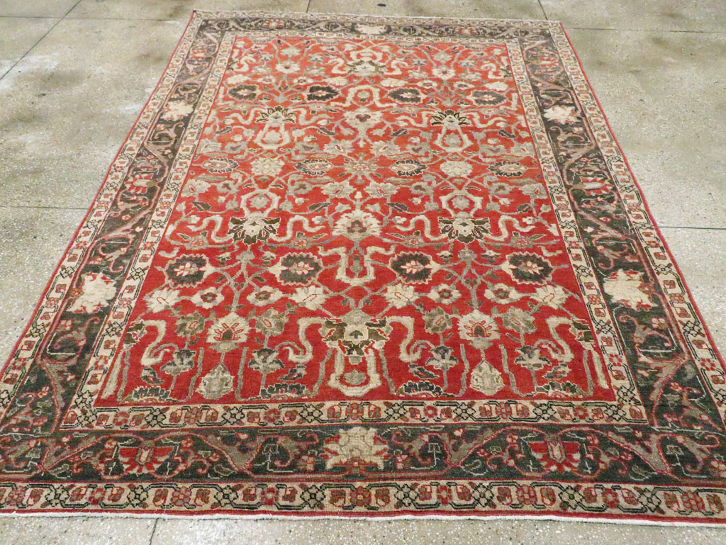 Antique Persian Tabriz Small Room Size Carpet, No.26602 - Gss