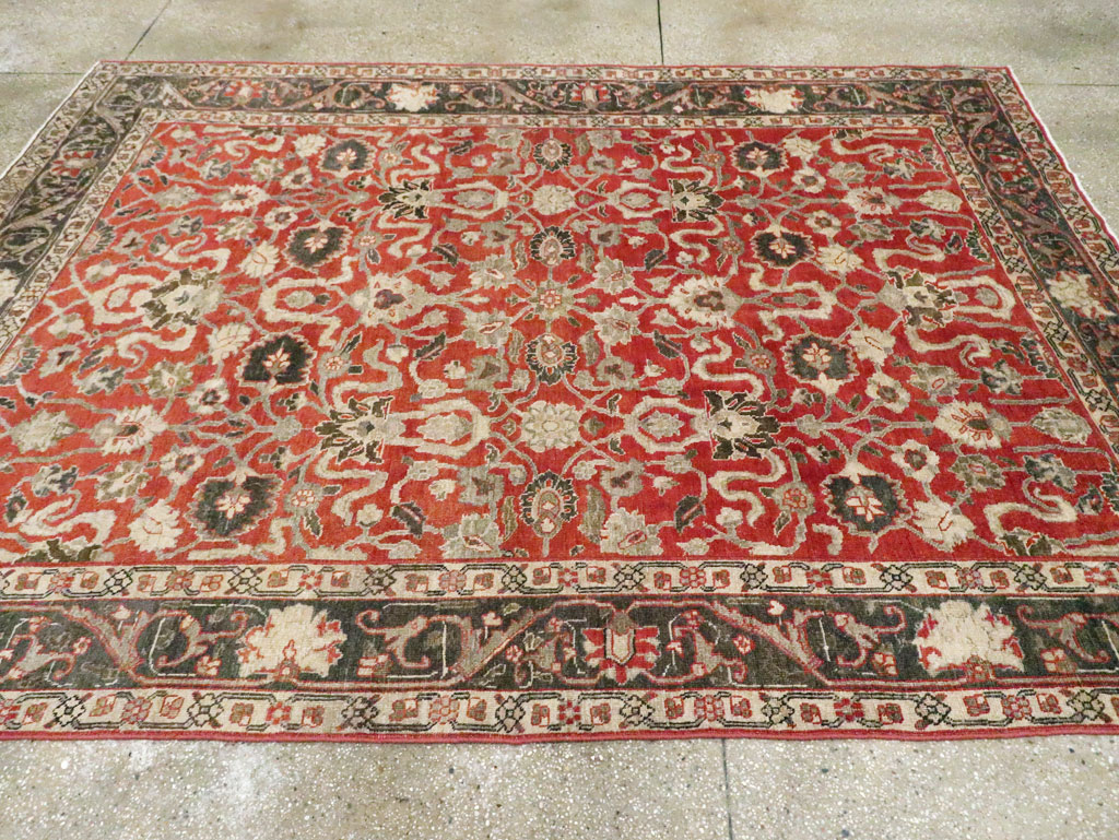 Antique Persian Tabriz Small Room Size Carpet, No.26602 - Gss