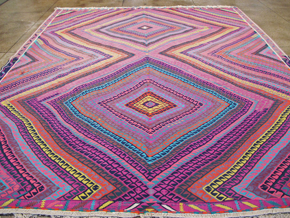 Vintage Turkish Flatweave, No.26608 - Gss