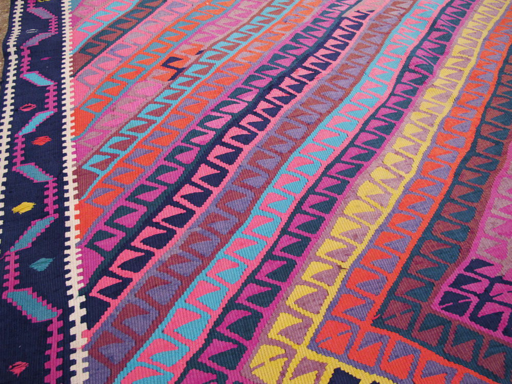 Vintage Turkish Flatweave, No.26608 - Gss