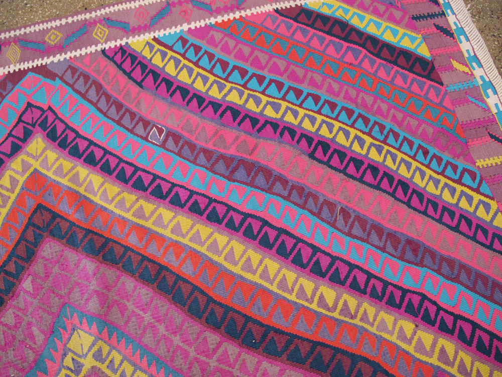 Vintage Turkish Flatweave, No.26608 - Gss