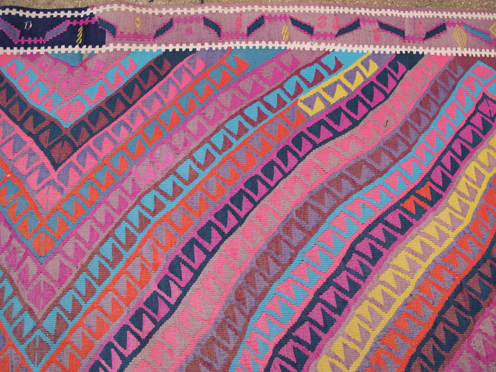 Vintage Turkish Flatweave, No.26608 - Gss