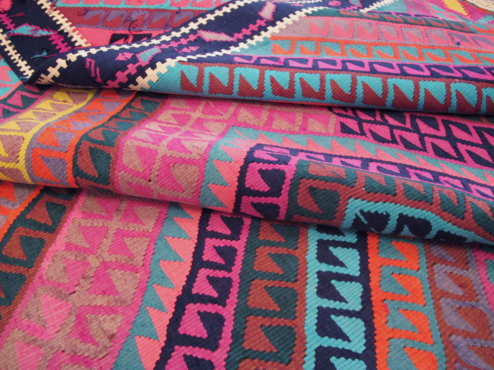 Vintage Turkish Flatweave, No.26608 - Gss