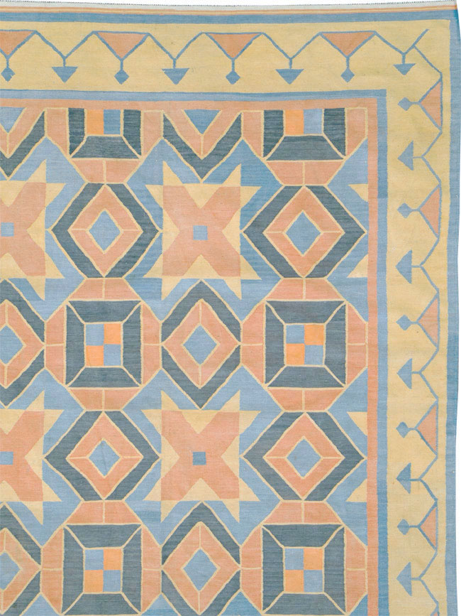 Vintage Indian Dhurrie Flatweave, No.26611 - Gss