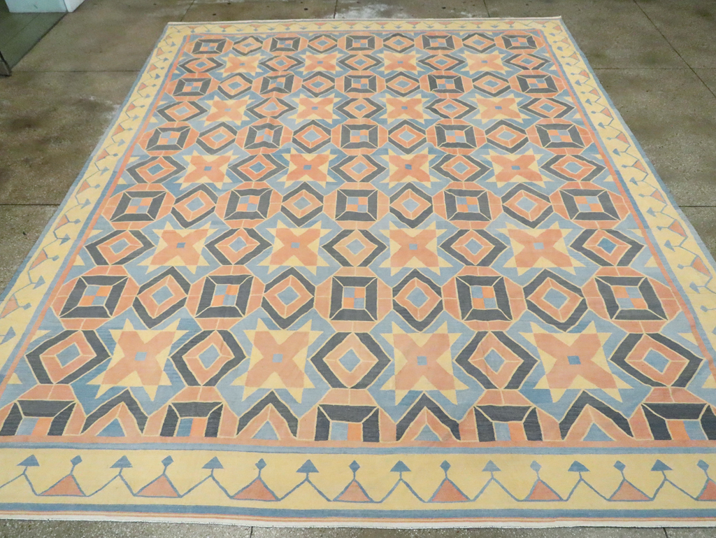 Vintage Indian Dhurrie Flatweave, No.26611 - Gss