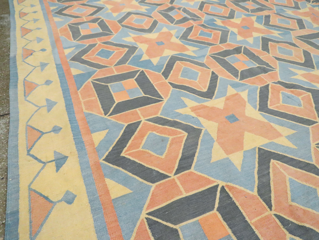 Vintage Indian Dhurrie Flatweave, No.26611 - Gss