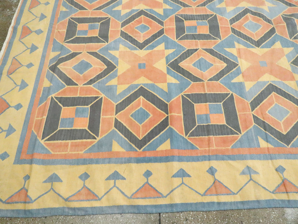 Vintage Indian Dhurrie Flatweave, No.26611 - Gss