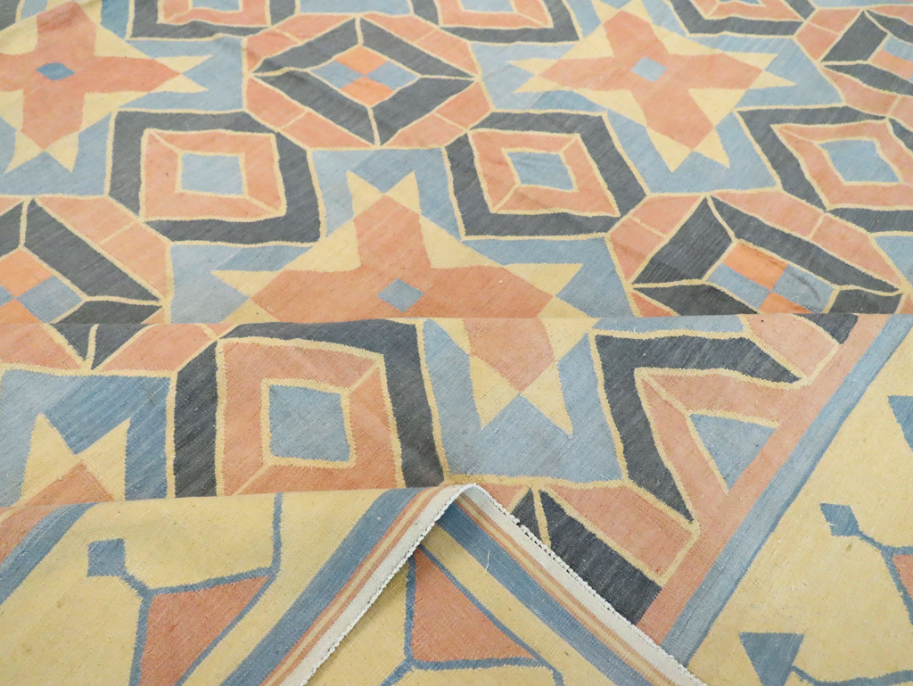 Vintage Indian Dhurrie Flatweave, No.26611 - Gss