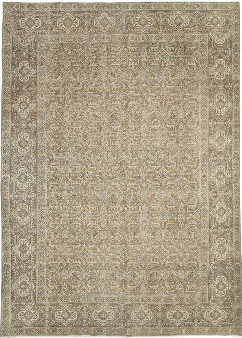 Antique Persian Tabriz Accent Carpet, No.26615 - Gss