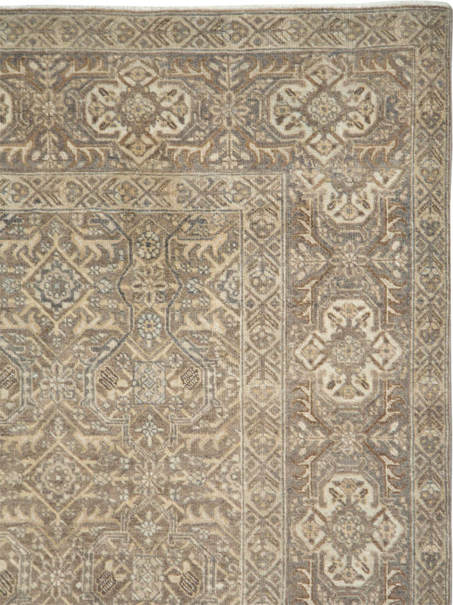 Antique Persian Tabriz Accent Carpet, No.26615 - Gss