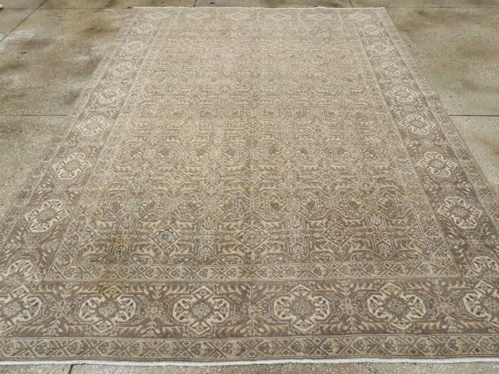 Antique Persian Tabriz Accent Carpet, No.26615 - Gss