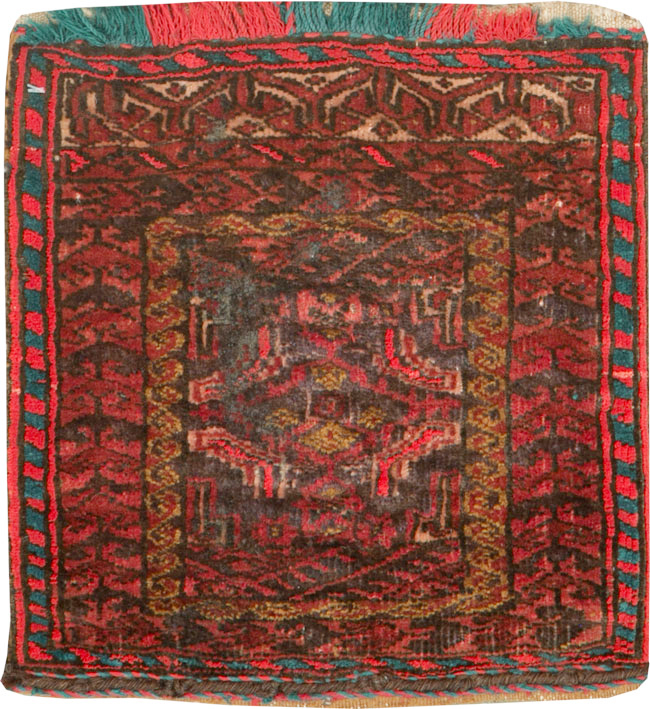 Vintage Central Asian Turkoman Tribal Bag, No.26620 - Gss