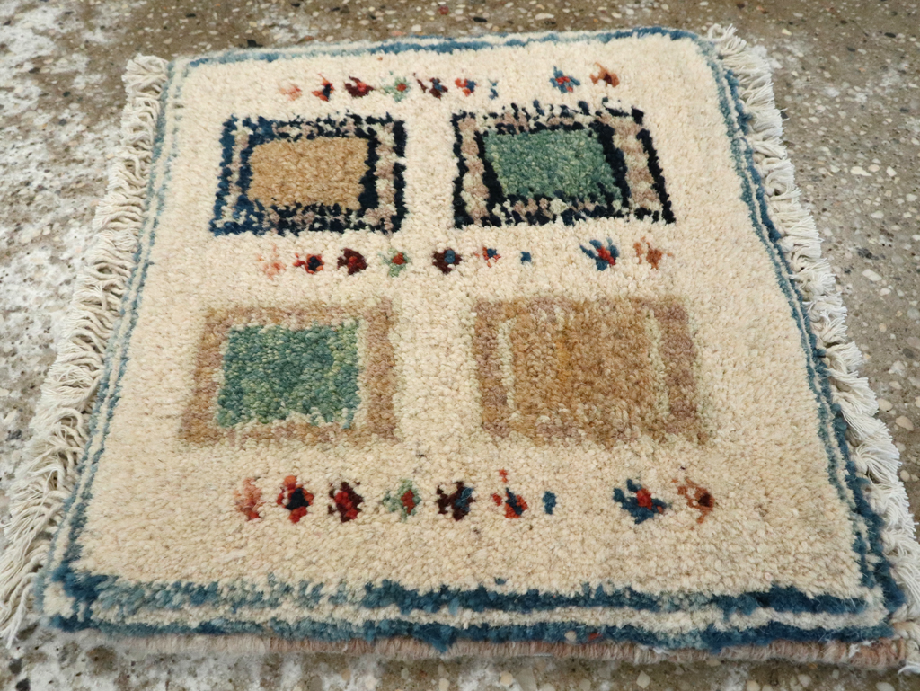 Vintage Persian Gabbeh Tribal Throw Rug, No.26621 - Gss