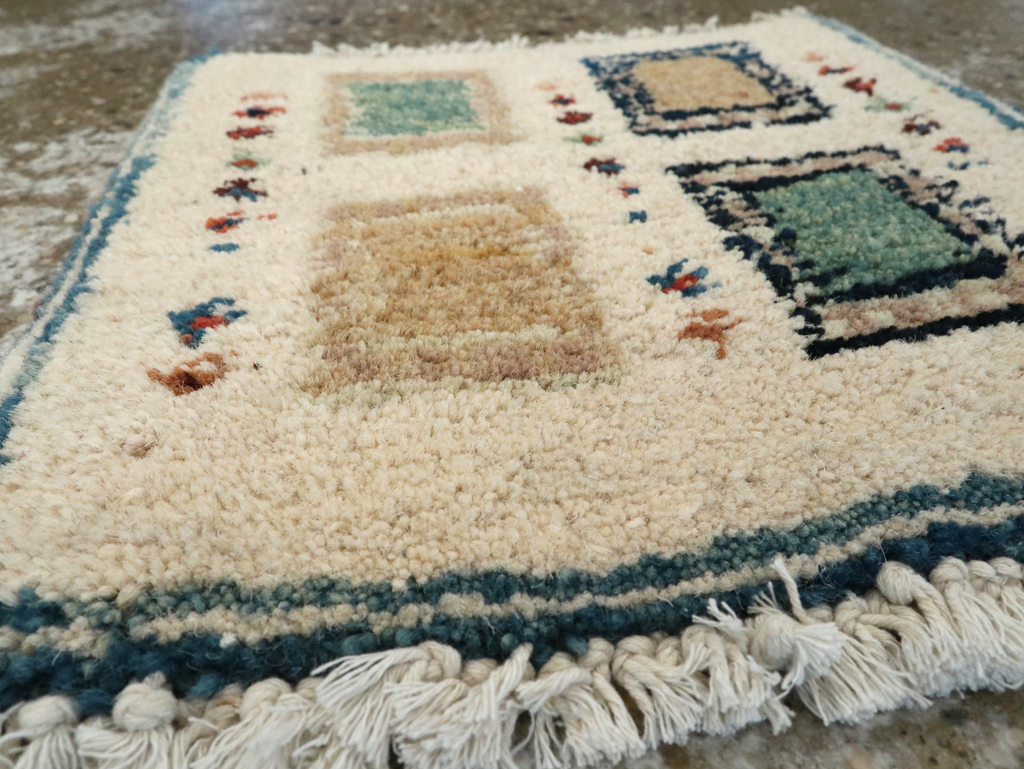 Vintage Persian Gabbeh Tribal Throw Rug, No.26621 - Gss