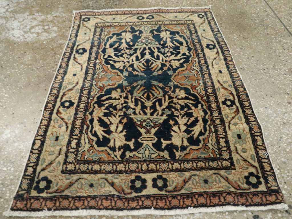 Antique Persian Tabriz Haji Jalili Throw Rug, No.26625 - Gss
