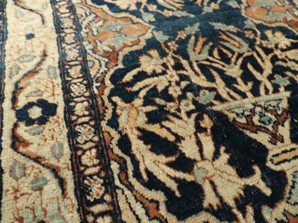 Antique Persian Tabriz Haji Jalili Throw Rug, No.26625 - Gss