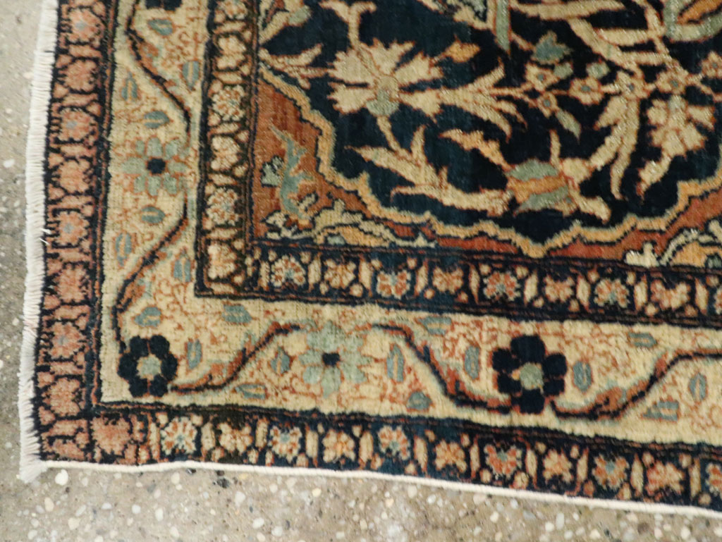Antique Persian Tabriz Haji Jalili Throw Rug, No.26625 - Gss