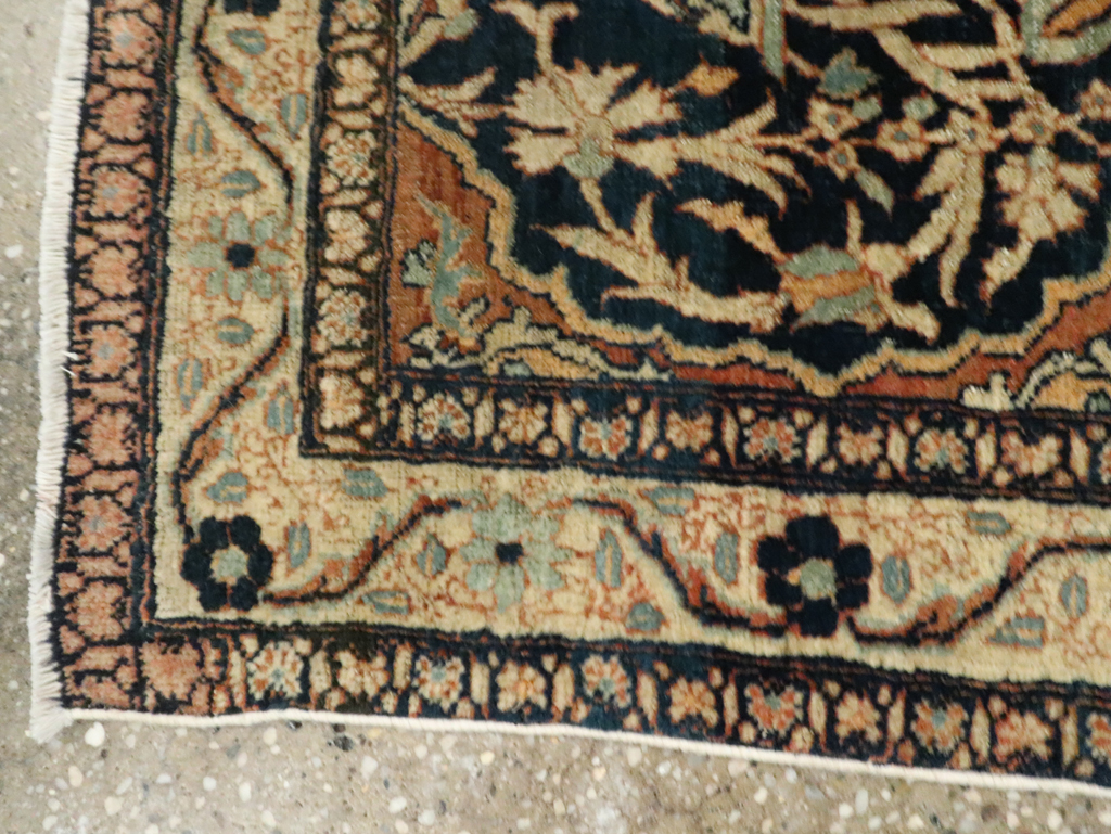 Antique Persian Tabriz Haji Jalili Throw Rug, No.26625 - Gss