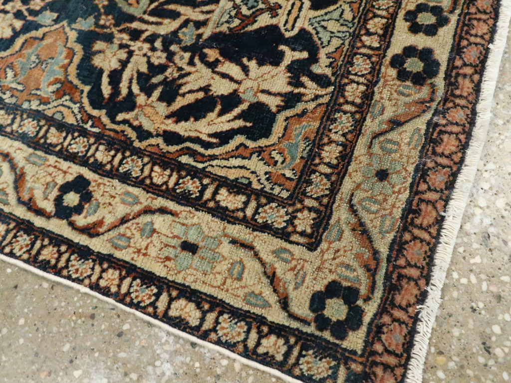 Antique Persian Tabriz Haji Jalili Throw Rug, No.26625 - Gss