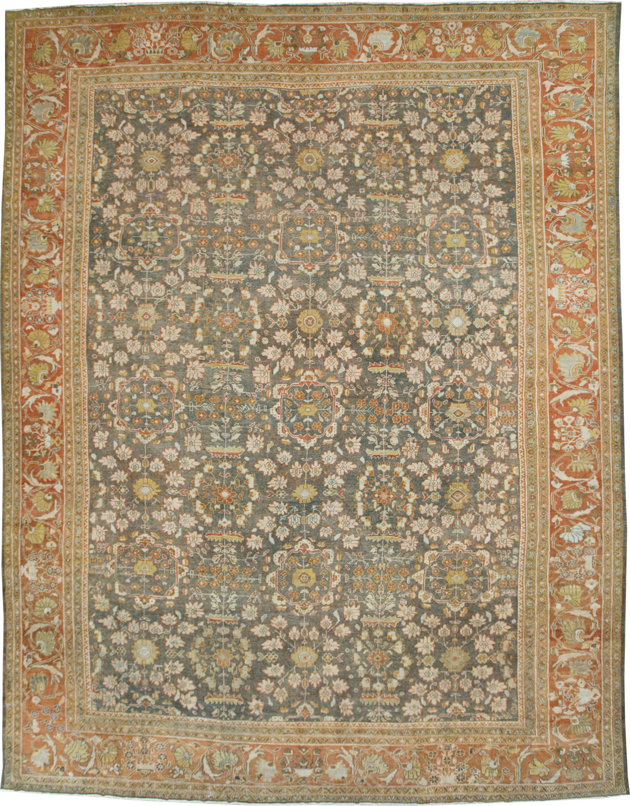 Antique Persian Mahal Oversize Carpet, No.26651 - Gss