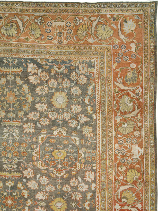 Antique Persian Mahal Oversize Carpet, No.26651 - Gss