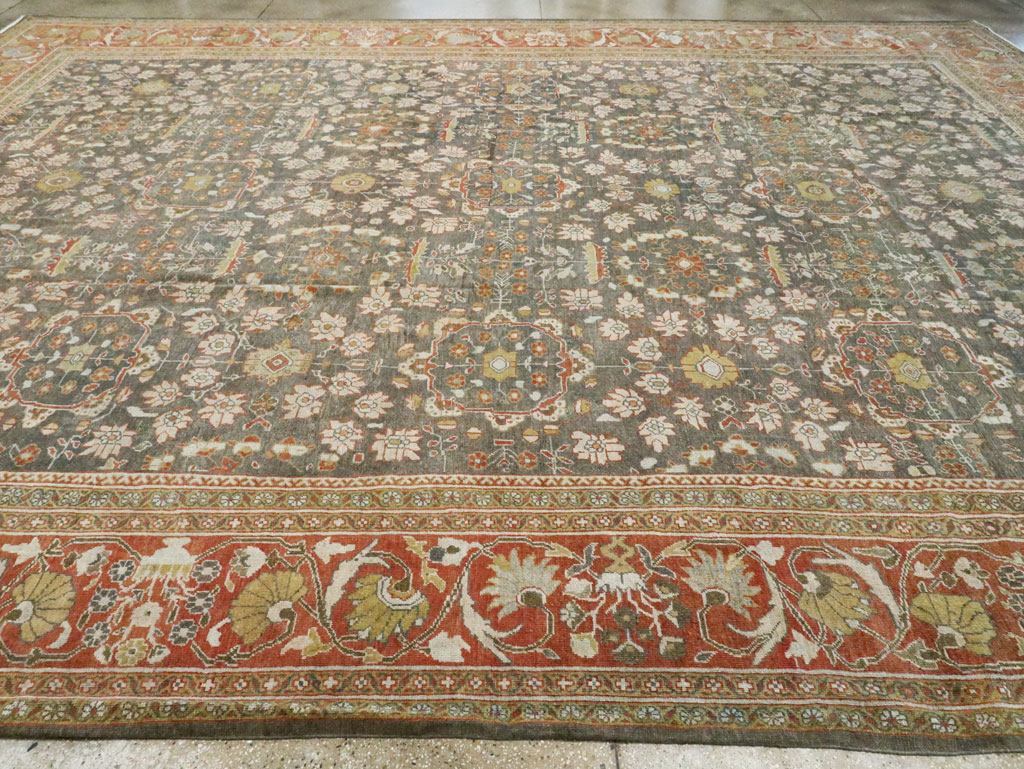 Antique Persian Mahal Oversize Carpet, No.26651 - Gss