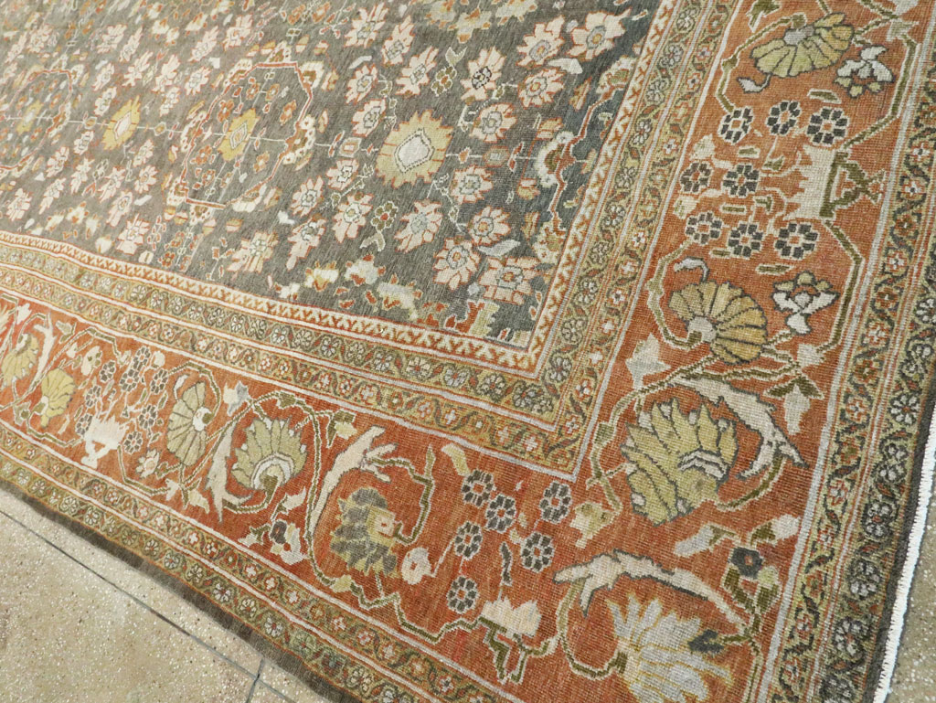 Antique Persian Mahal Oversize Carpet, No.26651 - Gss