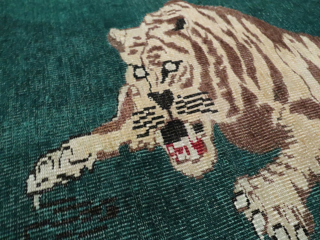 Vintage Pictorial Anatolian Rug, No.26669 - Gss