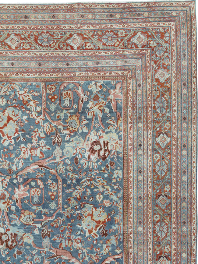 Vintage Persian Mahal Oversize Carpet, No.26673 - Gss