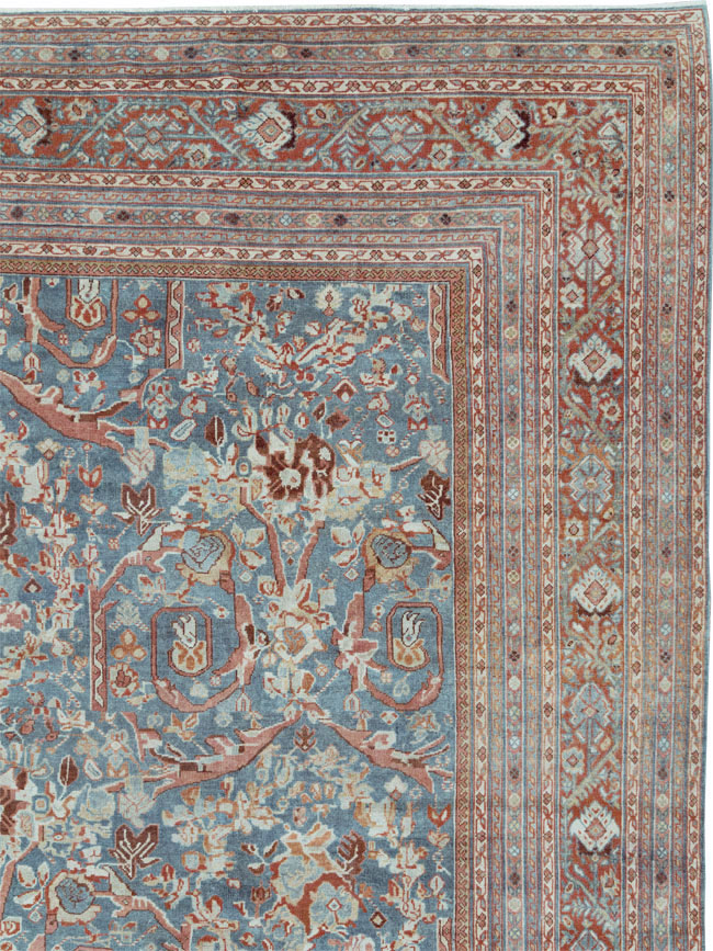 Vintage Persian Mahal Oversize Carpet, No.26673 - Gss