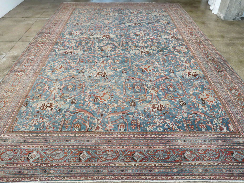 Vintage Persian Mahal Oversize Carpet, No.26673 - Gss