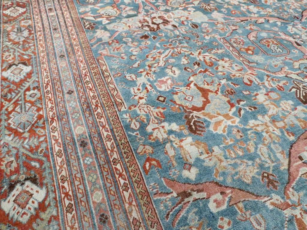 Vintage Persian Mahal Oversize Carpet, No.26673 - Gss